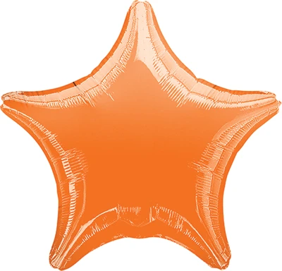 19" Orange Star Balloon