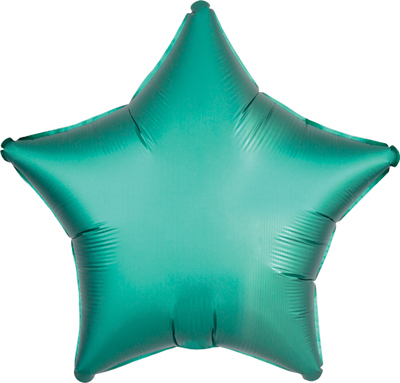 19 Inch Jade Satin Luxe Star Balloon