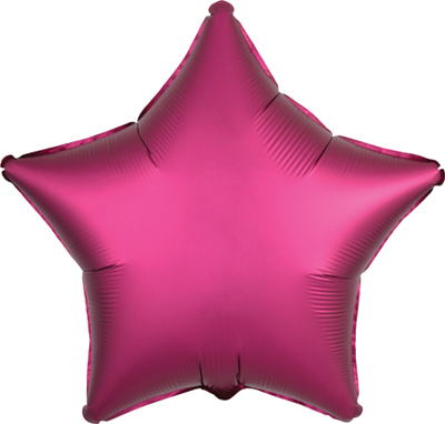19 Inch Pomegranate Satin Luxe Star Balloon