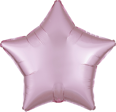 19 Inch Pastel Pink Satin Luxe Star Balloon