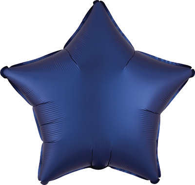 19 Inch Navy Satin Luxe Star Balloon