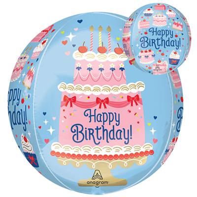 16 " Orbz&reg; Birthday Cherries on Top Balloon