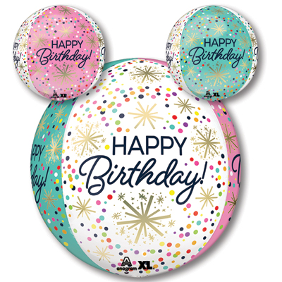 Orbz Birthday Confetti Sprinkle Balloon