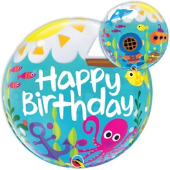 22 Inch Birthday Maritime Fun Bubble Balloon