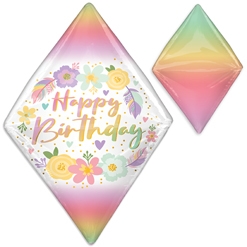 21 Inch Anglez Birthday Boho Gem Balloon