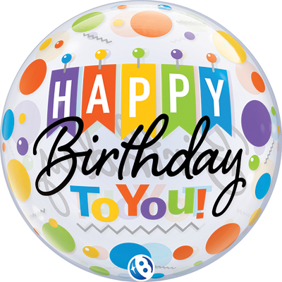 22" Birthday Banner Bubble™ Balloon