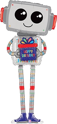 56 Inch Birthday Robot Spec Delivery Balloon