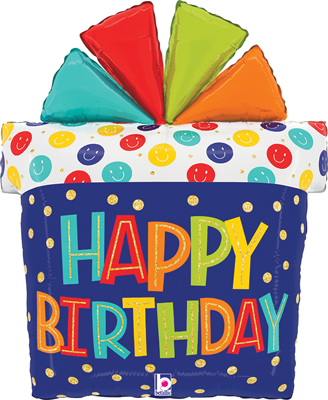 27 Inch Birthday Gift Smiley Face Balloon