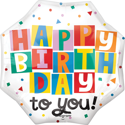 22 Inch Birthday Celebrate the Day Balloon