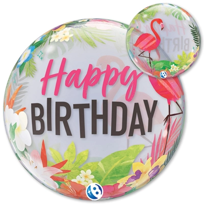 22 Inch Birthday Tropical Party Bubble Balloon