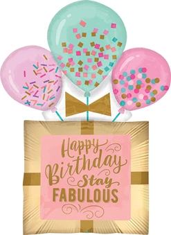 32" Birthday Fabulous Gift Balloon