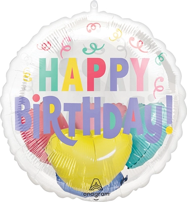 20 Inch Birthday Pastel Confetti Insiders® Balloon