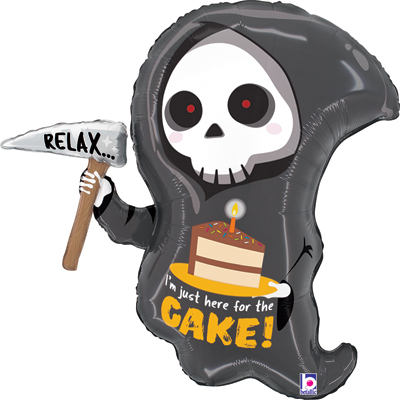 25 Inch Birthday Grim Reaper Cake Balloon