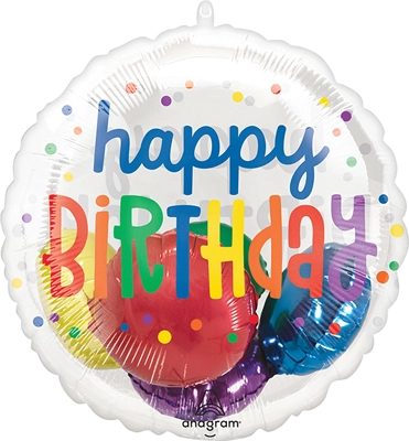 20 Inch Birthday Rainbow Insiders® Balloon