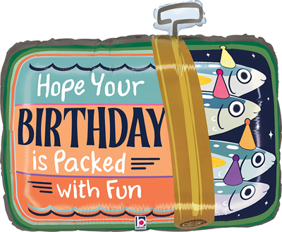 25" Birthday Sardine Can Balloon
