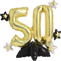 21 Inch Birthday Celebrate 50 Air Fill Balloon