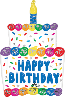 20" Birthday Cake Balloon