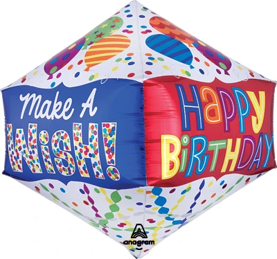 21" Anglez Birthday Make A Wish Balloon