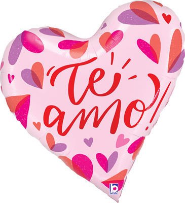 28" Te Amo Corazon de Dos Tonos Balloon