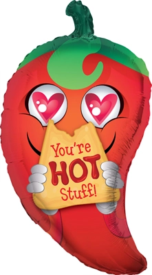 36" You're Hot Stuff Pepper Balloon