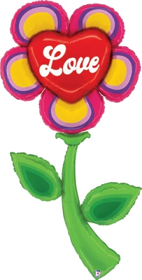 63" Love Fresh Picks Retro Flower Balloon