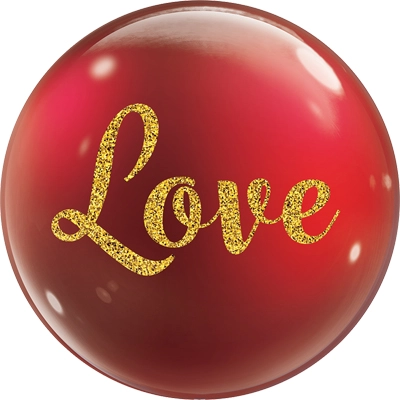 22" Love Glitter Script Bubble&trade; Balloon