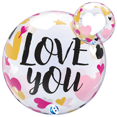 22" Love You Hearts & Arrows Bubble™