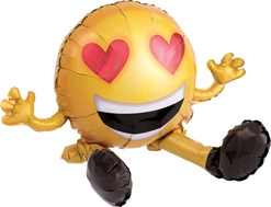 19 Inch Sitting Love Emoticon Air-Fill Multi-Balloon