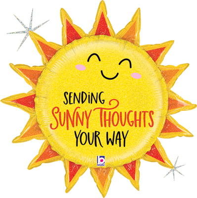 30 Inch Sunny Thoughts Sun Balloon