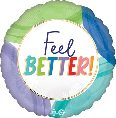 28 Inch Helium Savers Jumbo Get Well Cutout Collage Balloon
