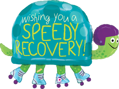 31 Inch Get Well Speedy Turtle Balloon