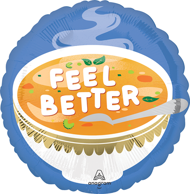 28" Helium Savers&trade; Jumbo Wishing You Well Soup Balloon