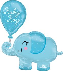 31 Inch Baby Boy Elephant Balloon