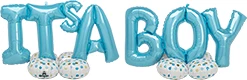 100" x 26" It's A Boy AirLoonz AirFill Balloon Decor Kit
