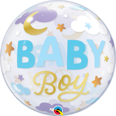 22 Inch Baby Boy Sweet Dreams Bubble Balloon
