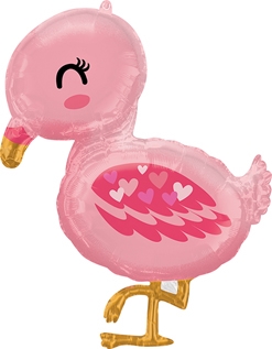 24 Inch Flamingo Pink Baby Balloon