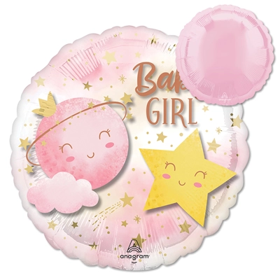 21" Panoramic&trade; Little Moon Girl Balloon
