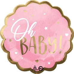 Shape Pink Oh Baby Balloon