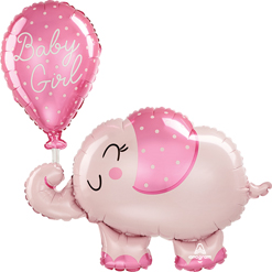 31 Inch Baby Girl Elephant Balloon