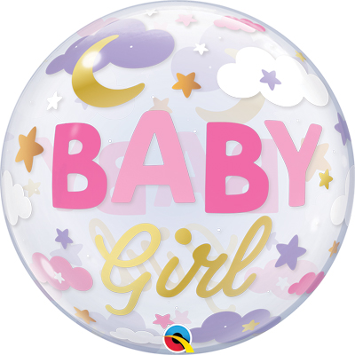 22 Inch Baby Girl Sweet Dreams Bubble Balloon