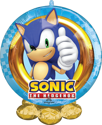 20" Frillz&trade; Sonic the Hedgehog Balloon