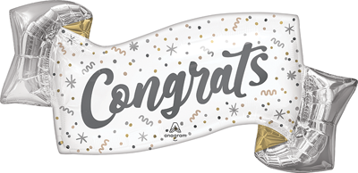 39" Elegant Congrats Balloon