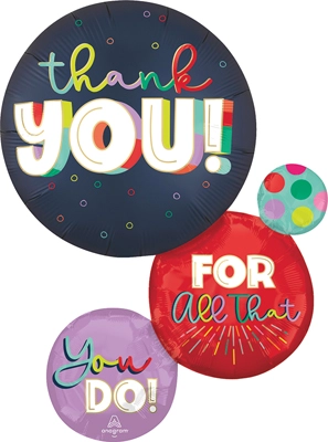 28" Thank You Satin Bold Balloon