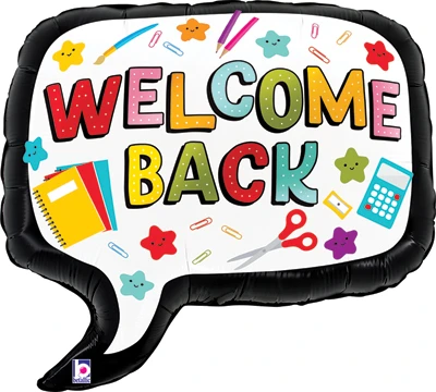 28 Inch Back to School Speech Bubble Balloon