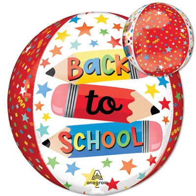 16" Orbz Write On Back to School Balloon