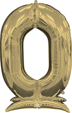 50 Inch White Gold Stand-Up Numberz 