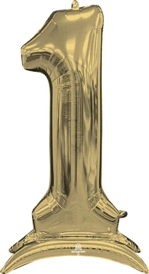 50 Inch White Gold Stand-Up Numberz 