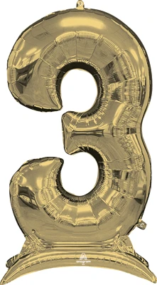 50 Inch White Gold Stand-Up Numberz 