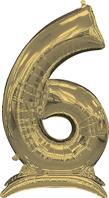 50 Inch White Gold Stand-Up Numberz 