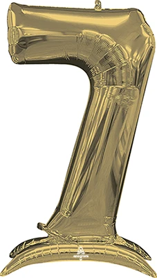 50 Inch White Gold Stand-Up Numberz 